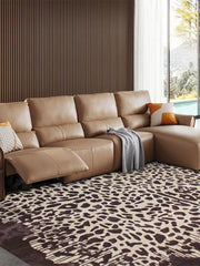 Leopard pattern rug