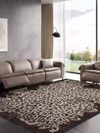 Leopard pattern rug
