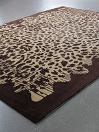 Leopard pattern rug