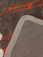 Feuage irregular shaped area rugs