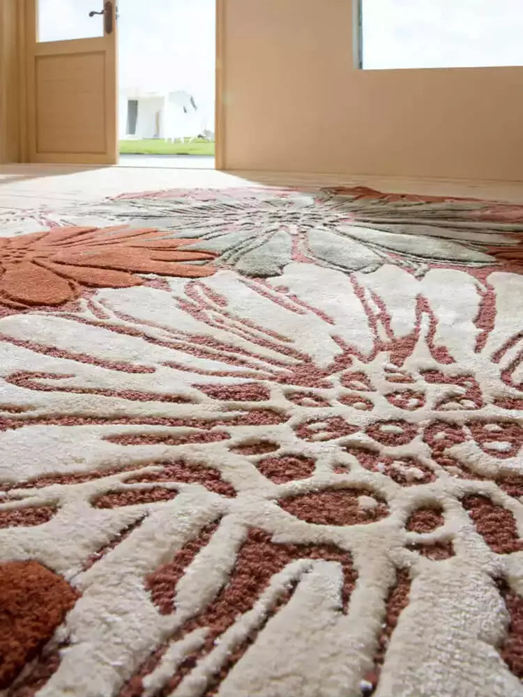 Feuage irregular shaped area rugs