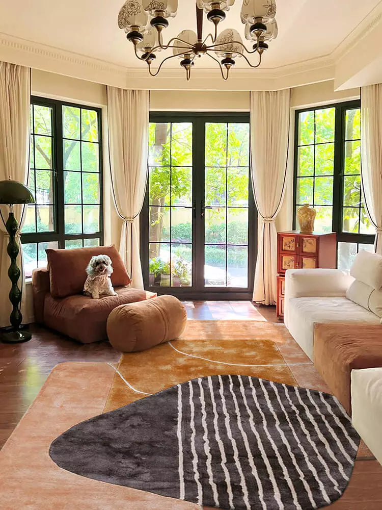 Patio Irregular Area Modern Rug