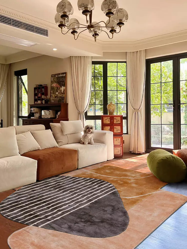 Patio Irregular Area Modern Rug