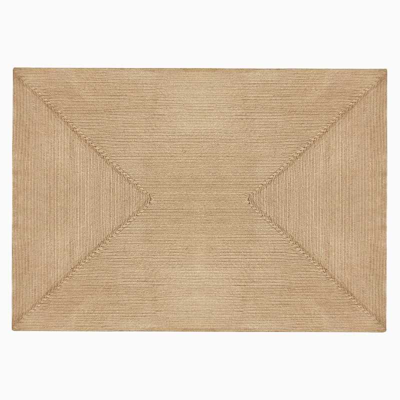 Hand woven jute braided rug