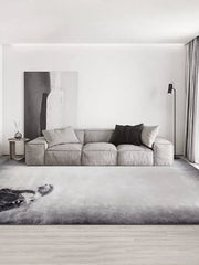 Light Grey Cat Tufted Rug