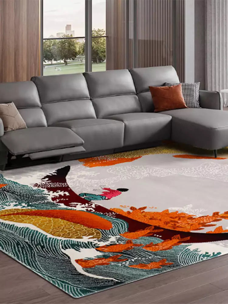 Koi area rug