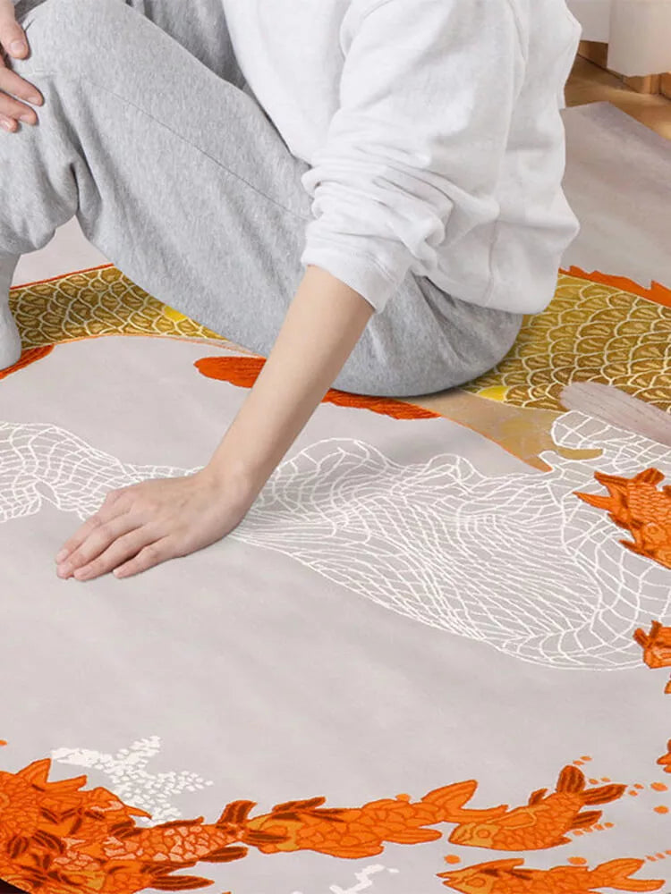 Koi area rug