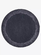 Belace Round Black Rug
