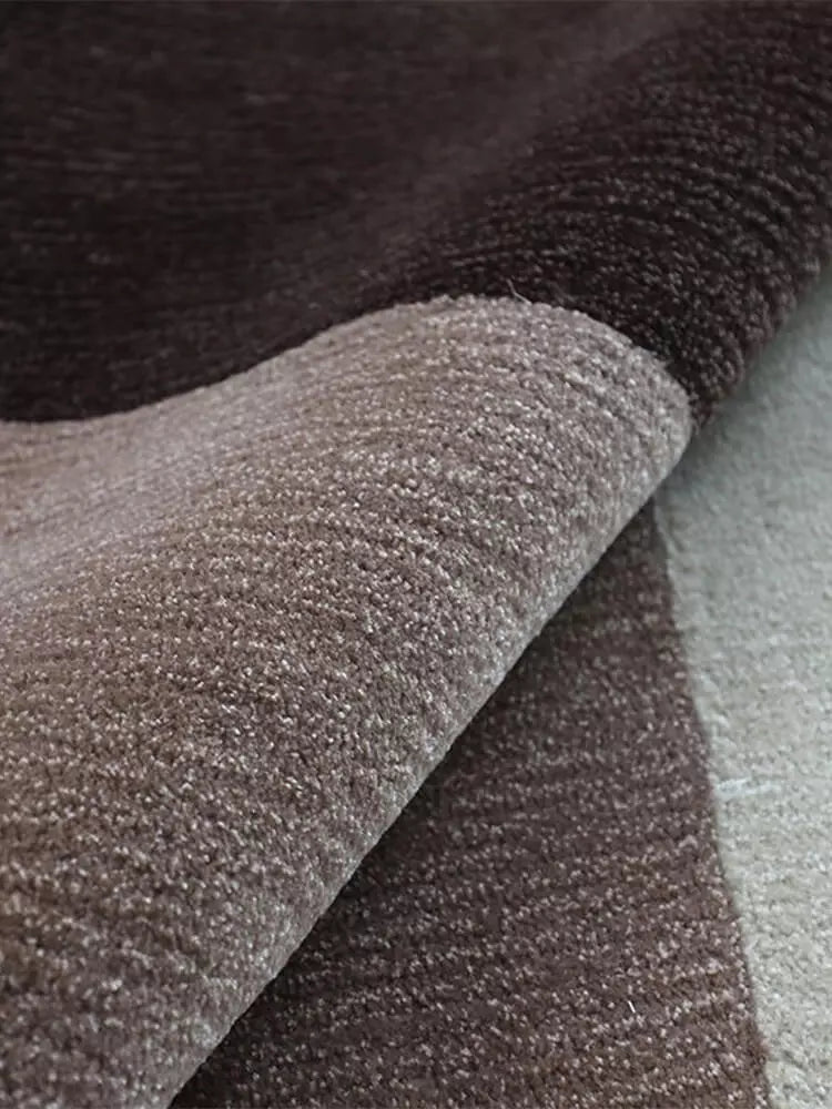 Scallop grey tufted rug