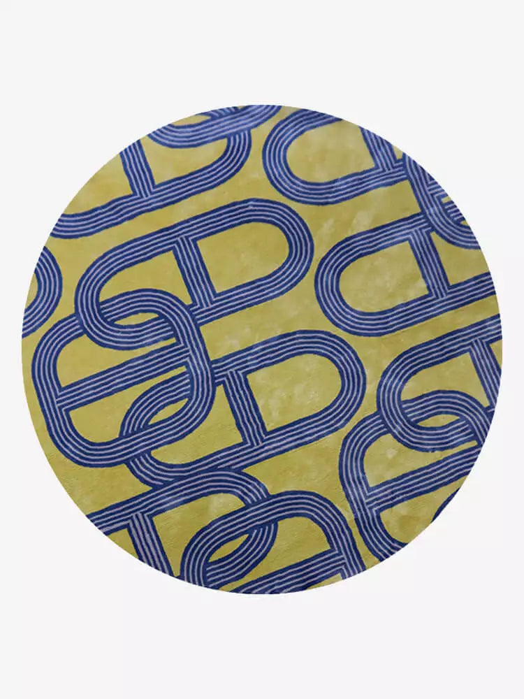 Odelette Abstract Art Round Rug