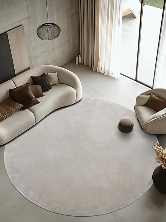 Linien Round Area Rug