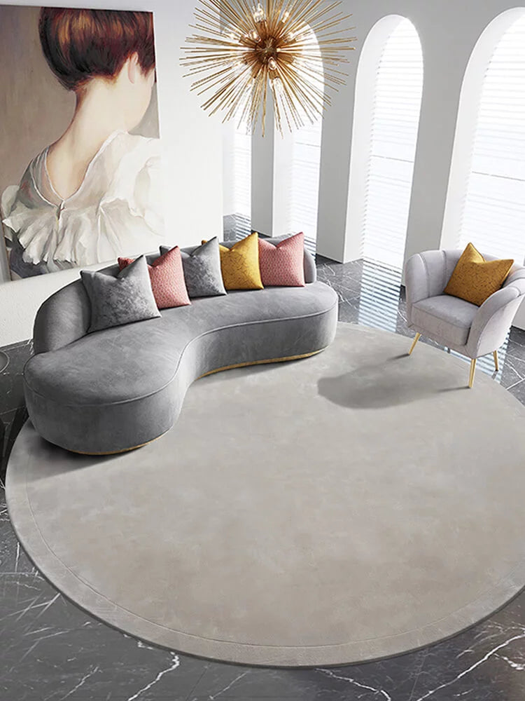 Linien Round Area Rug