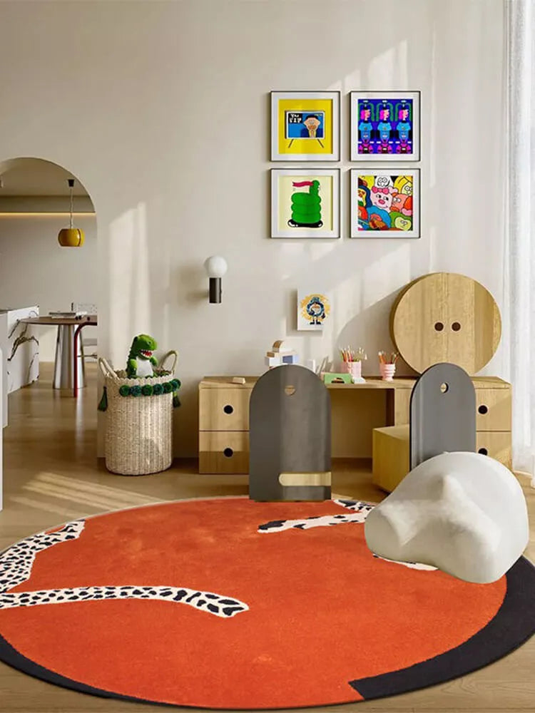 Leopard Handtuft Round Rugs