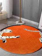 Leopard Handtuft Round Rugs