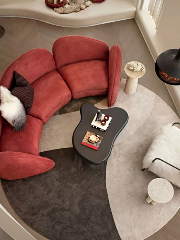 Nikole Round Geometric Rug