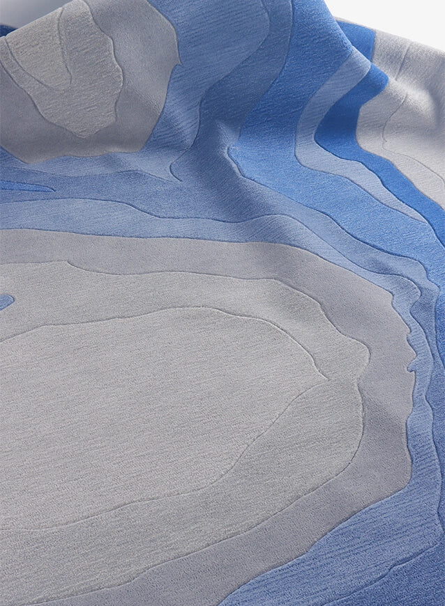 Round Hand Tufted Wool Rug