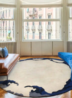 Almeno Abstract Round Rug