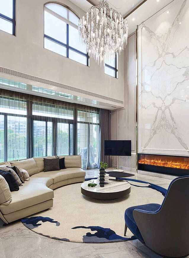 Almeno Abstract Round Rug