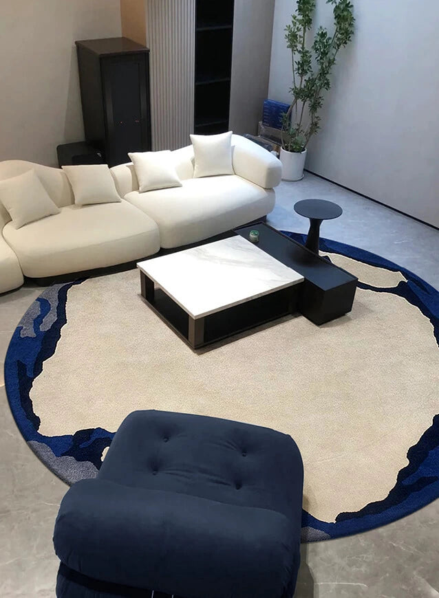 Almeno Abstract Round Rug