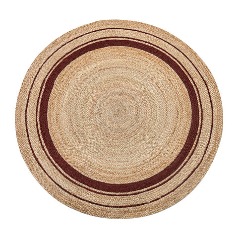 Tapis rond en jute tressé