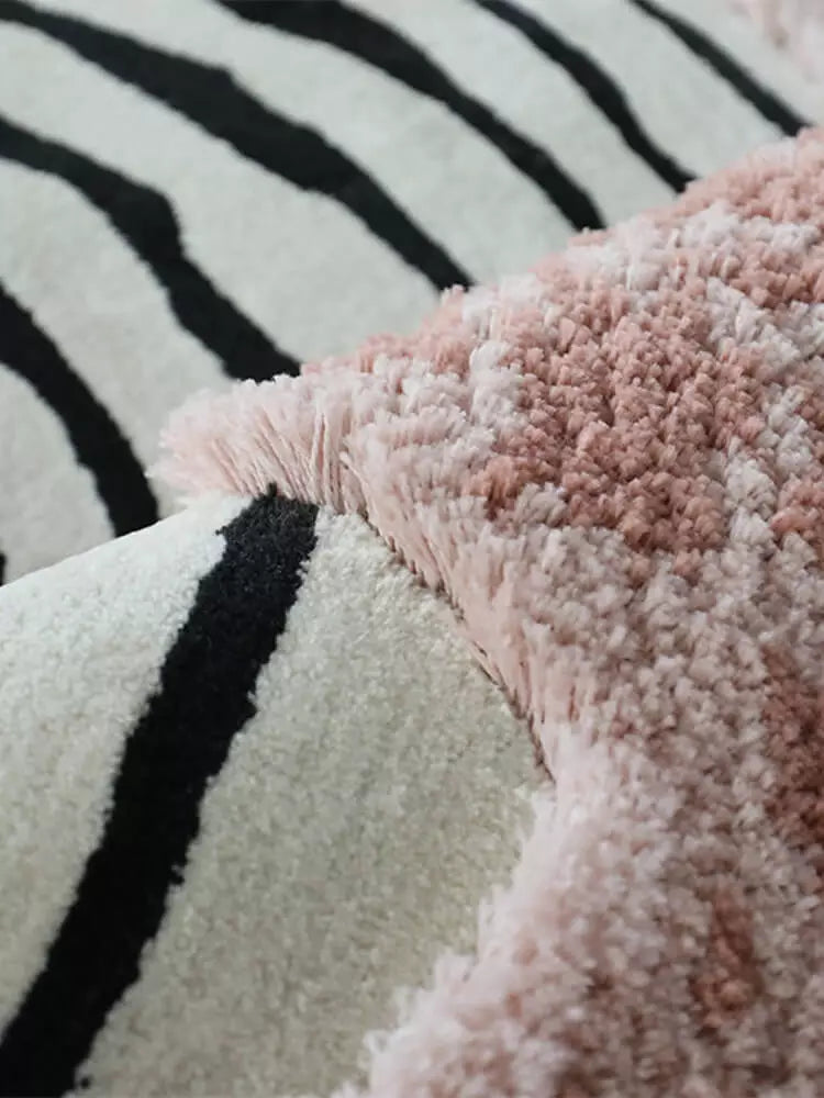 Pinkon Irregular Round Rugs