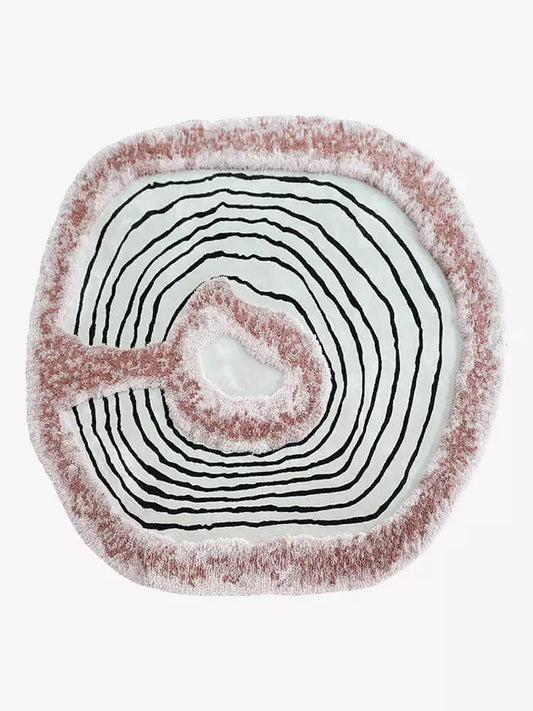 Pinkon Irregular Round Rugs