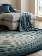Omase Shaped Modern  Rug