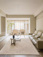 Garsea ivory textured rug