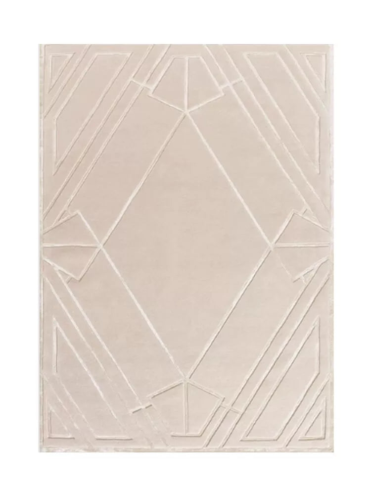 Garsea ivory textured rug