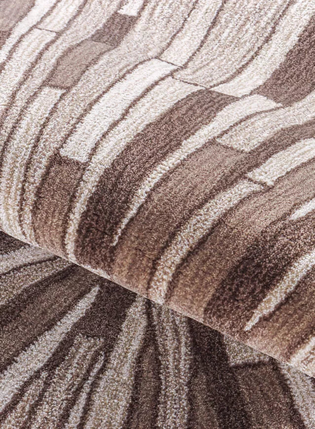Noirse Wool Striped Area Rug