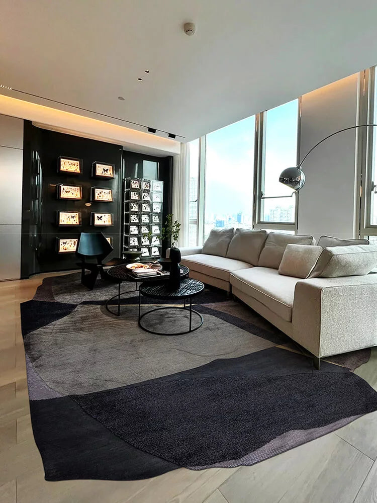 Rckey irregular shaped rugs