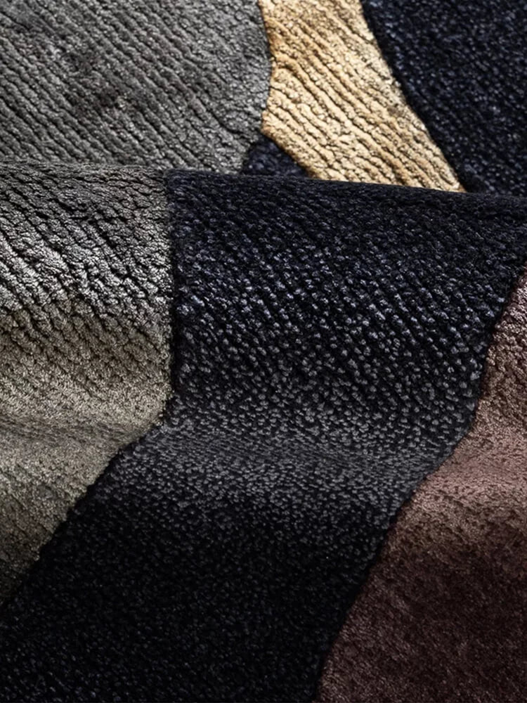 Rckey irregular shaped rugs