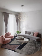 Rckey irregular shaped rugs