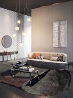 Rckey irregular shaped rugs