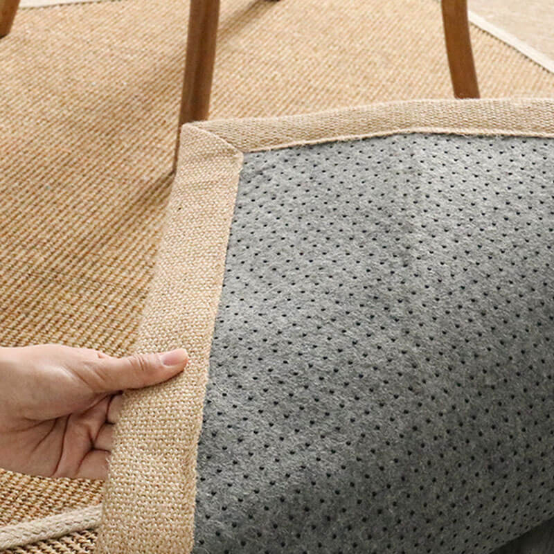 Colourful handmade sisal area rug