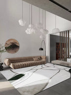Baboee grey abstract rug - Houseoon