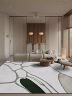 Baboee grey abstract rug - Houseoon