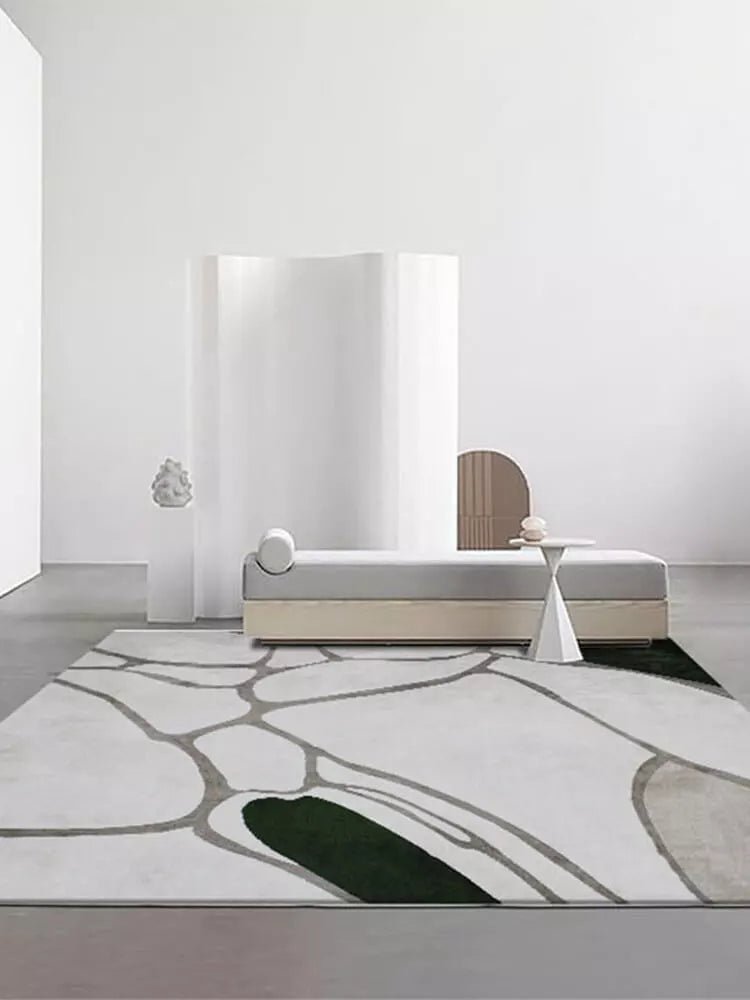 Baboee grey abstract rug - Houseoon