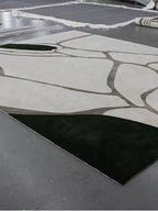 Baboee grey abstract rug - Houseoon