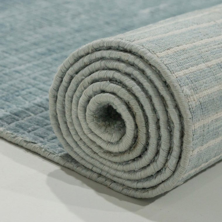 Bamboo fiber modern area rug - Houseoon