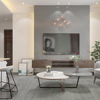 Bamboo fiber modern area rug - Houseoon