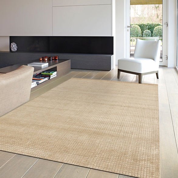 Bamboo fiber modern area rug - Houseoon