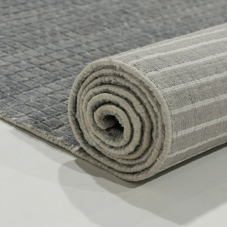 Bamboo fiber modern area rug - Houseoon
