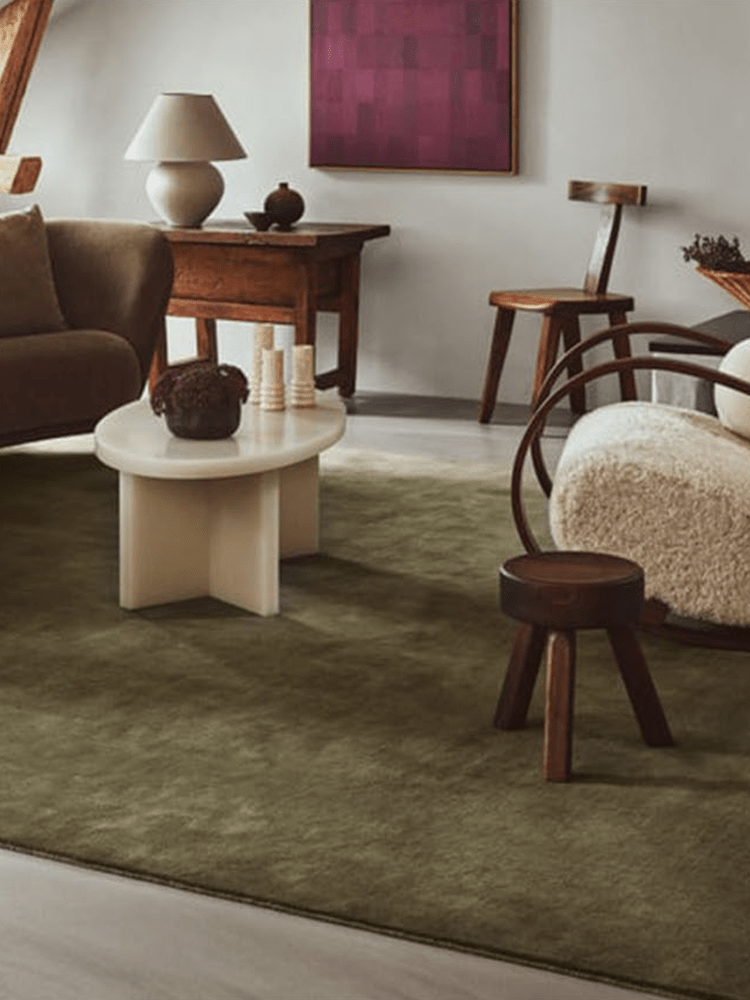 Belgra Luxury Green Rug - Houseoon