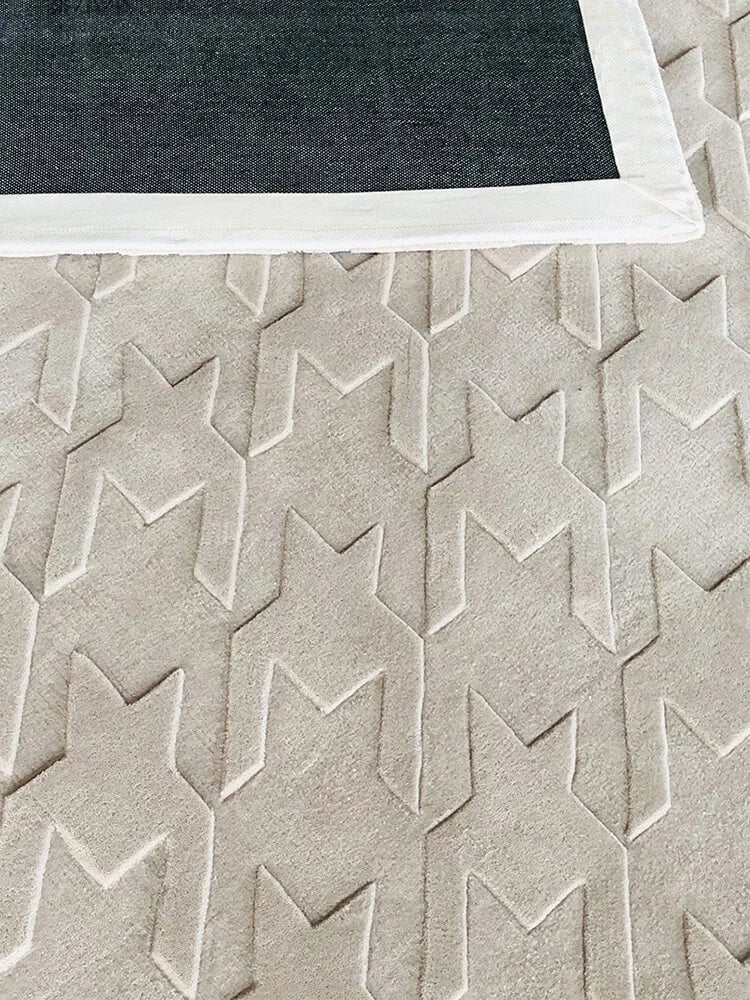 Birdgrid Luxury Handtufted Area rug - Houseoon
