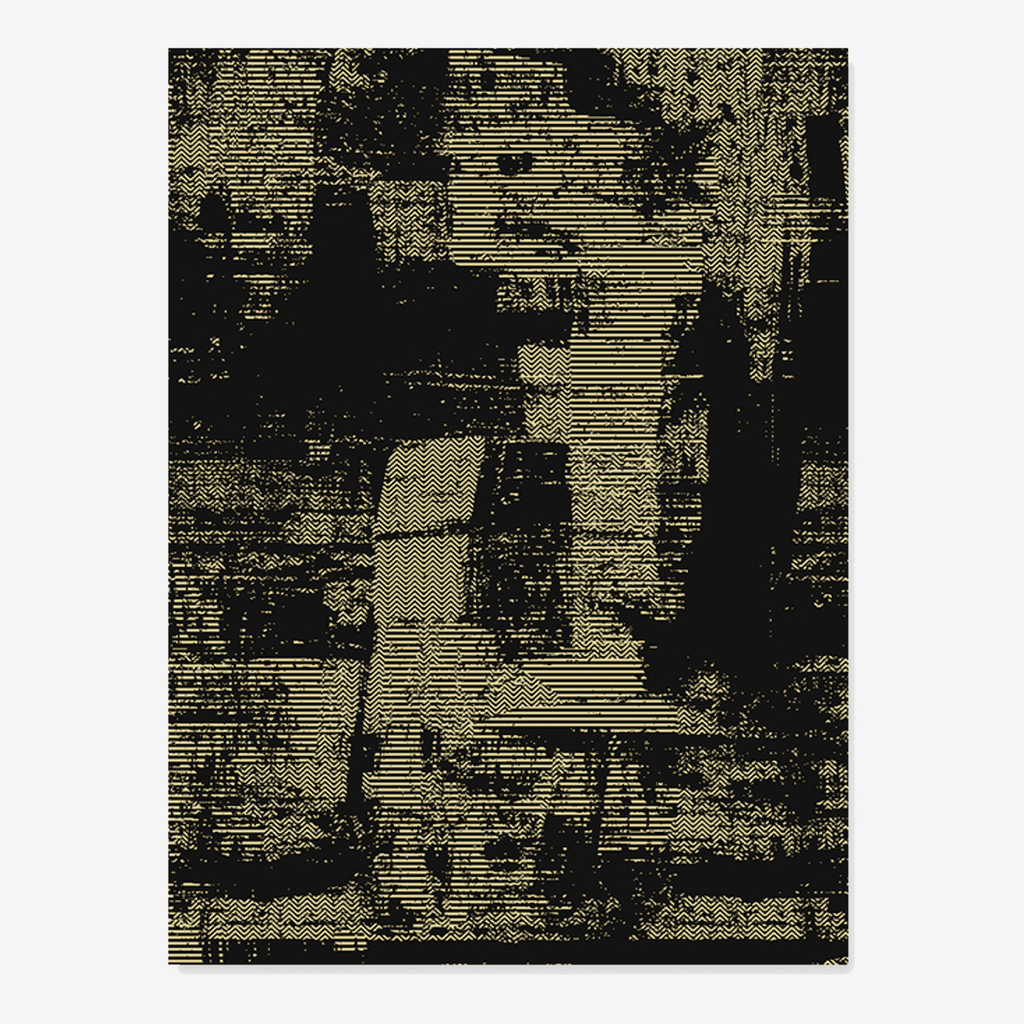 Black Gold Area Rug - Houseoon
