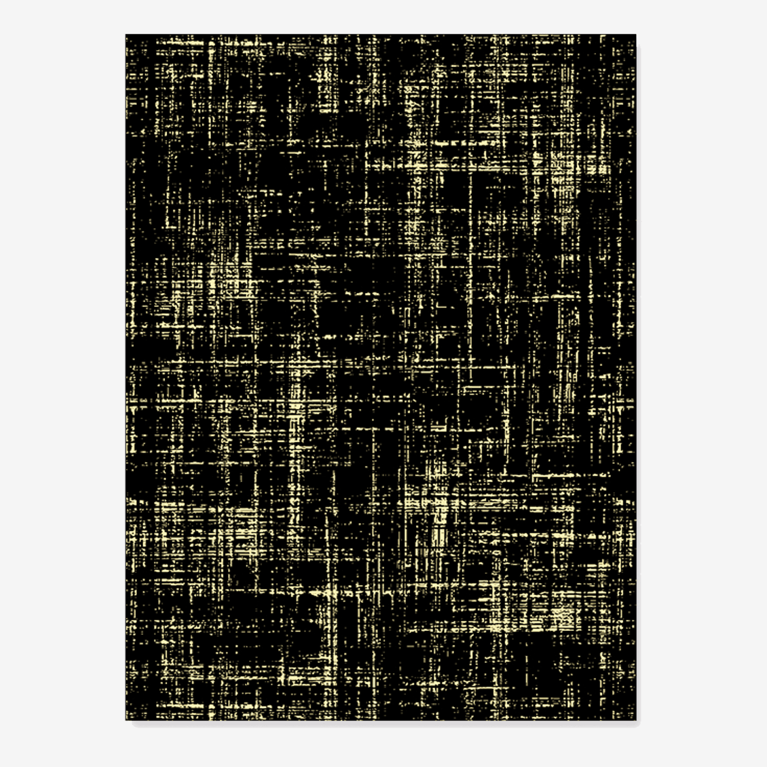 Black Gold Area Rug - Houseoon