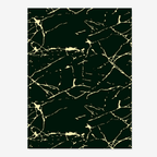 Black Gold Area Rug - Houseoon