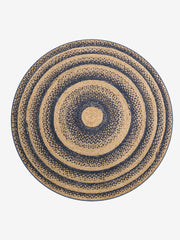 Tapis rond en jute tissé à la main