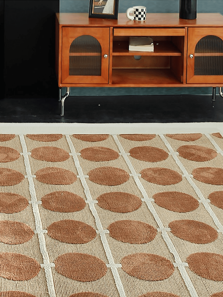 Boincs Round Pattern Area Rug - Houseoon